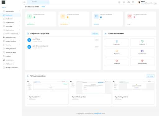 Panel de administración de HRSOFT
